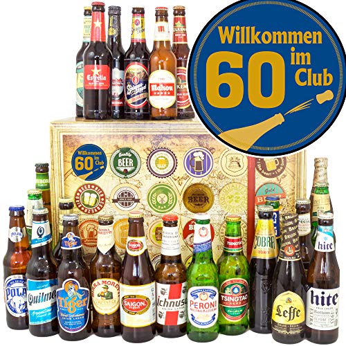 Willkommen im Club 60/60 Geburtstag Mama/Biere aus aller Welt 24x / Kalender Weihnachten Bier 2023 von ostprodukte-versand