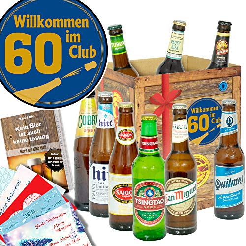Wilkommen im Club 60 ++ 60 Geburtstag Mama ++ Biersorten aus der Welt von ostprodukte-versand