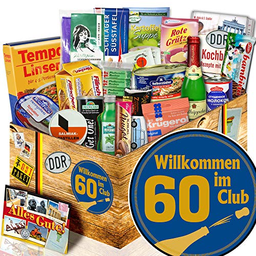 ostprodukte-versand Wilkommen im Club 60-60 Geburtstag Mama - Nostalgieset Spezialitäten von ostprodukte-versand