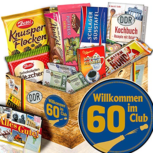 ostprodukte-versand Wilkommen im Club 60-60 Geburtstag Mama - Schokoladen Ossi Paket von ostprodukte-versand