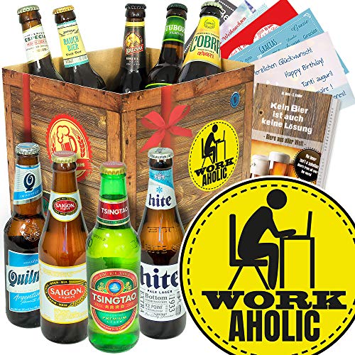 Workaholic - Biersorten aus aller Welt - Arbeitstier Geschenk von ostprodukte-versand