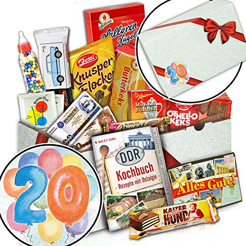 ostprodukte-versand Zum 20. Geburtstag - Süßigkeiten DDR Box - 20 iger Geburtstag Geschenke von ostprodukte-versand