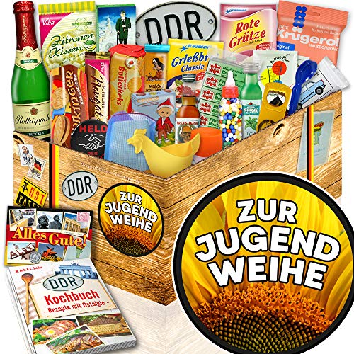 ostprodukte-versand Zur Jugendweihe/DDR Box 24tlg. / Geschenk zur Jugendweihe für Tochter von ostprodukte-versand