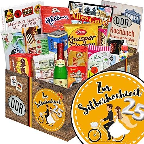 ostprodukte-versand Zur Silberhochzeit/Ostalgie Set/Geschenke zur Silberhochzeit für Freunde von ostprodukte-versand