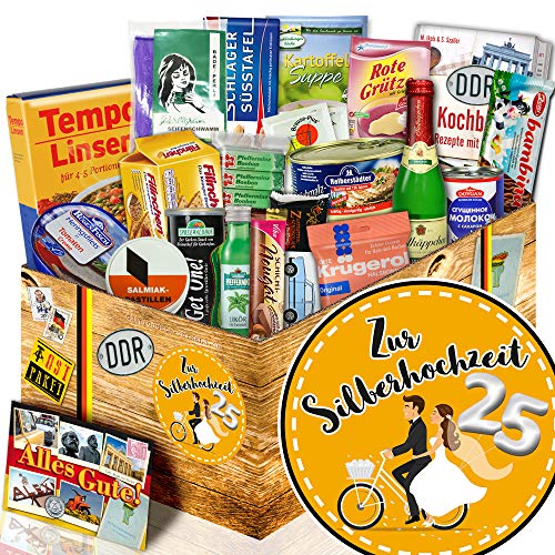 Zur Silberhochzeit + Geschenke zur Silberhochzeit + Ost-Paket Spezialitäten Zur Silberhochzeit + Geschenke zur Silberhochzeit + Ost-Paket Spezialitäten von ostprodukte-versand