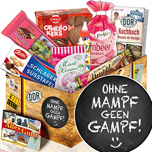 ohne mampf geen Gampf - lustige Sprüche mit Geschenk - DDR Set Süßigkeiten ohne mampf geen Gampf - lustige Sprüche mit Geschenk - DDR Set Süßigkeiten von ostprodukte-versand