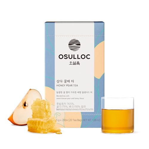 Osulloc Honigbirnentee (Süßbirnen- und Honiggeschmack), Prämie-Teemischung aus Jeju, Teebeutelserie, 20 Stück, 1,06 oz, 30 g von Osulloc