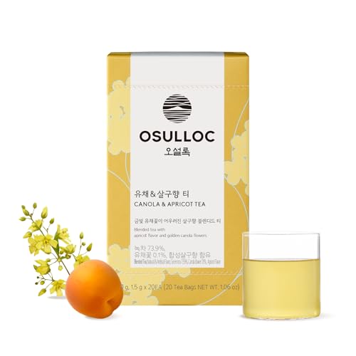 Osulloc Raps-Honig-Tee (aromatische Rapsblüten und süßer Honig), Prämie-Teemischung aus Jeju, Teebeutel-Serie, 20 Stück, 1,06 oz, 30 g von Osulloc