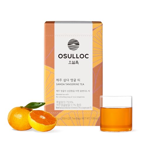 Osulloc Tangerinen tee, Prämie-Teemischung aus Jeju, Teebeutelserie 20 Stück, 1,06 oz, 30 g von Osulloc