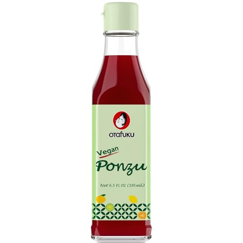 Otafuku Ponzu Würzsauce, Sojasauce mit Saft aus Zitrusfrüchten verfeinert, ideal zum Würzen und Dippen, vegan, glutenfrei (1 x 195 ml) von OTAFUKU