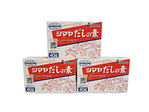 120g Dashi no Moto Shimaya, Dashino Moto Würzpulver für Dashi 3 x 40g Dashipulver, Dashi-Granulat 120g Dashi no Moto Shimaya, Dashino Moto Würzpulver für Dashi 3 x 40g Dashipulver, Dashi-Granulat von Otsumami-Land.com