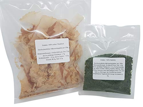 50g Katsuobushi Bonitoflocken Katsuo Bonitoflakes 100% Bonito für Okonomiyaki Zutaten, Takoyaki Grundzutaten, Hiyayakko, Yakisoba, 20g Aonori Aonoriko 50g Katsuobushi Bonitoflocken Katsuo Bonitoflakes 100% Bonito für Okonomiyaki Zutaten, Takoyaki Grundzutaten, Hiyayakko, Yakisoba, 20g Aonori Aonoriko von Otsumami-Land.com