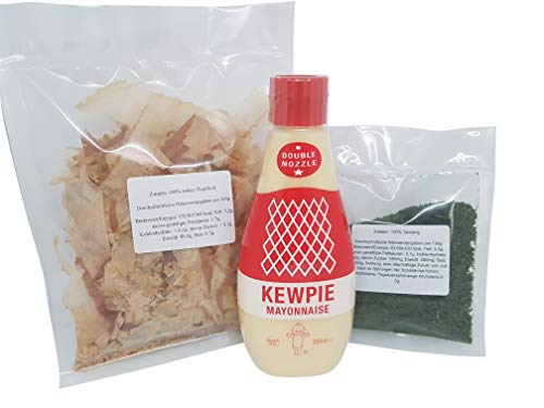 Katsuobushi Bonito Flocken, Aonori Ko fein gemahlener Seetang, japanische Mayonnaise KewpieQP Kewpi, untenbehrlich für Okonomiyaki und Yakisoba, Zutaten, Grundzutaten Rezept, Rezeptvorschlag Katsuobushi Bonito Flocken, Aonori Ko fein gemahlener Seetang, japanische Mayonnaise KewpieQP Kewpi, untenbehrlich für Okonomiyaki und Yakisoba, Zutaten, Grundzutaten Rezept, Rezeptvorschlag von Otsumami-Land