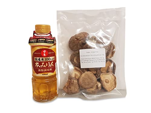 Hon Mirin 400ml, Shiitake Pilze getrocknet 50g von Otsumami-Land