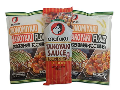 Takoyaki Zutaten im Set: Takoyaki-Mehl 360g, Takoyaki-Sauce 300g, Takoyakimehl, Grundzutaten Takoyaki Zutaten im Set: Takoyaki-Mehl 360g, Takoyaki-Sauce 300g, Takoyakimehl, Grundzutaten von Otsumami-Land