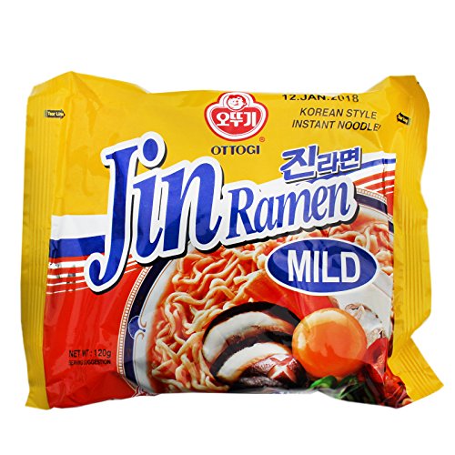 Ottogi Jin Ramen mild Koreanische Ramen Nudelsuppe 120g von Ottogi