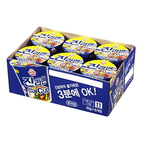 Ottogi Jin Ramyun Mild Cup 65 g x 6 Tassen von Ottogi