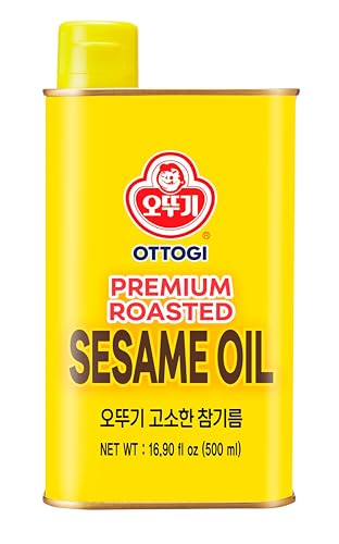 OTTOGI 100 % reines Premium geröstetes Sesamöl, perfekt geröstet, traditionelles koreanisches Öl, 500 ml von Ottogi