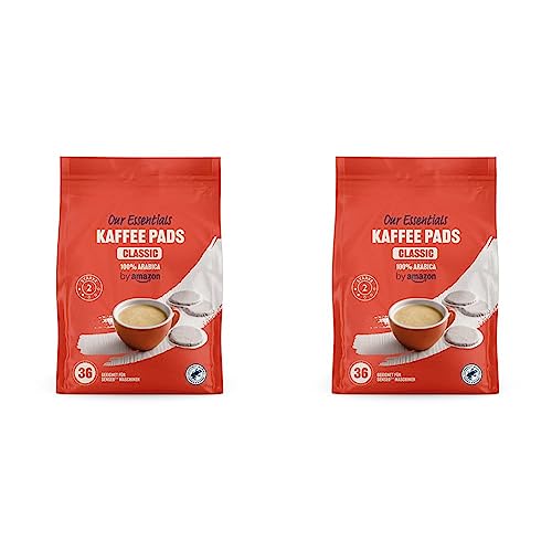 by Amazon Kaffeepads Classic 100% Arabica, Geeignet für Senseo Maschinen, 36 Stück (1er-Pack) (Packung mit 2) von by Amazon