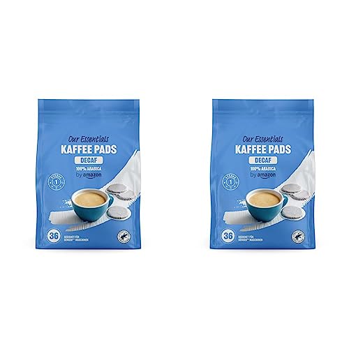 by Amazon Kaffeepads Decaf 100% Arabica, Geeignet für Senseo Maschinen, 36 Stück (1er-Pack) (Packung mit 2) von by Amazon