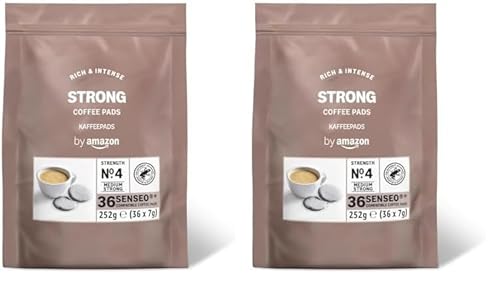 by Amazon Kaffeepads Strong, Geeignet für Senseo Maschinen, 36 Stück (1er-Pack) (Packung mit 2) von by Amazon