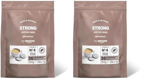 by Amazon Kaffeepads Strong, Geeignet für Senseo Maschinen, 36 Stück (1er-Pack) (Packung mit 2) von by Amazon