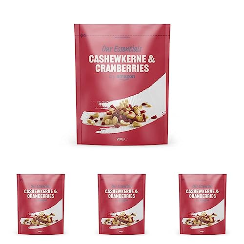 by Amazon Cashew-Cranberry-Mix, 200g (1er-Pack) (Packung mit 4) von by Amazon