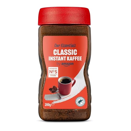 by Amazon Classic Instant Kaffee, Dunkle Röstung, 200g, 1er-Pack - Rainforest Alliance-Zertifizierung von by Amazon