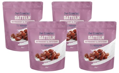 by Amazon Datteln getrocknet & entsteint, 250g (1er-Pack) (Packung mit 4) von by Amazon