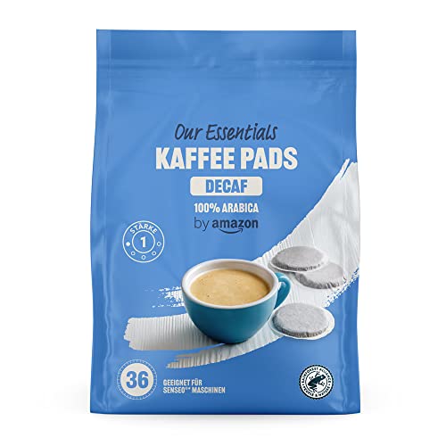 by Amazon Kaffeepads Decaf 100% Arabica, Geeignet für Senseo Maschinen, Mittlere Röstung, 36 Stück, 1er-Pack von by Amazon