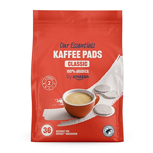 Our Essentials by Amazon Kaffeepads Classic 100% Arabica, Geeignet für Senseo Maschinen, 36 Stück (1er-Pack) von Our Essentials by Amazon