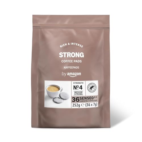 by Amazon Kaffeepads Strong, Geeignet für Senseo Maschinen, Dunkle Röstung, 36 Stück, 1er-Pack by Amazon Kaffeepads Strong, Geeignet für Senseo Maschinen, Dunkle Röstung, 36 Stück, 1er-Pack von by Amazon