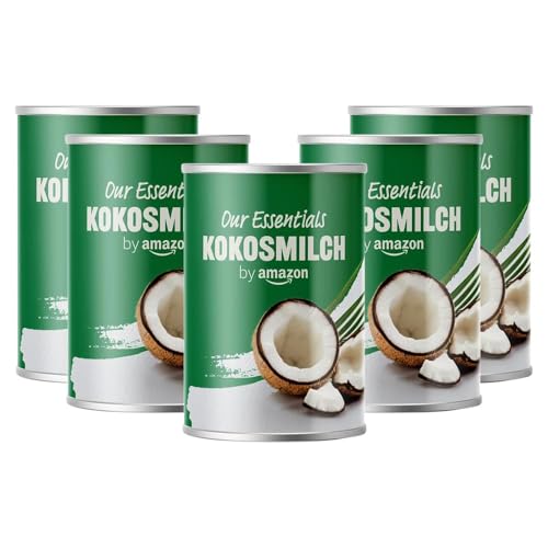 by Amazon Kokosmilch, 400ml (Packung mit 5) von by Amazon