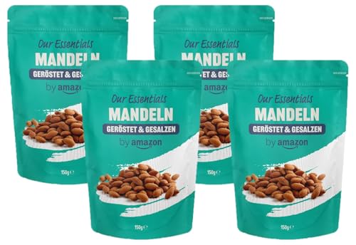 by Amazon Mandeln geröstet & gesalzen, 150g (1er-Pack) (Packung mit 4) von by Amazon