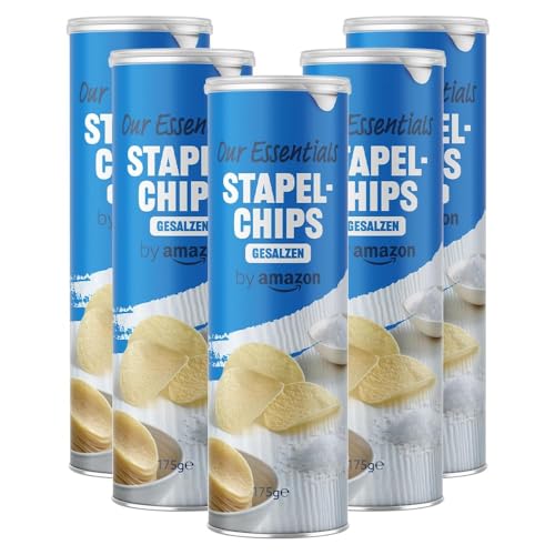 by Amazon Stapelchips gesalzen, 175g (Packung mit 5) von by Amazon