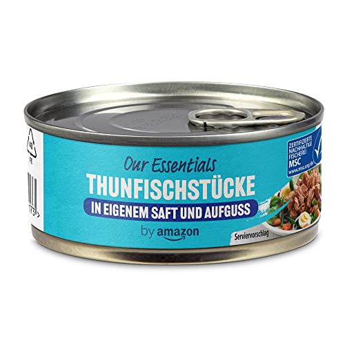 by Amazon Thunfischstücke in eigenem Saft und Aufguss, 145g (1er-Pack) von by Amazon