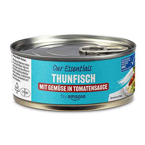 by Amazon Thunfischstücke mit Gemüse in Tomatensauce, 150g (1er-Pack) von Our Essentials by Amazon