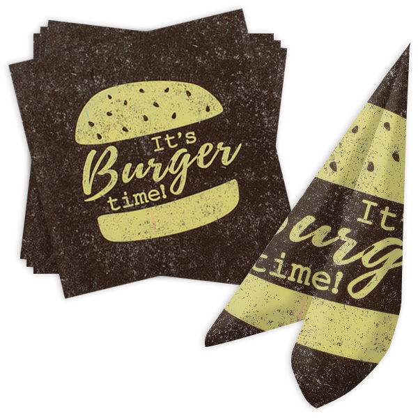 Papierservietten "Its Burger Time", 20er Pack von Out of the blue KG