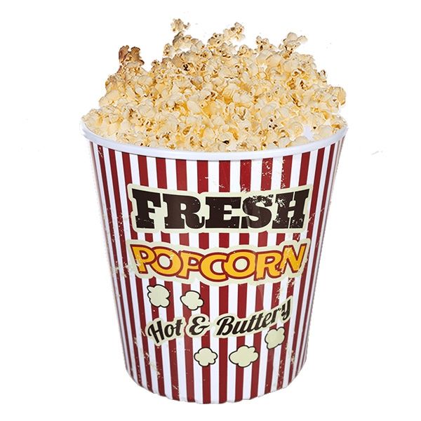 Popcorn-Eimer aus Kunststoff, 18cm, 1 Stk. von Out of the blue KG