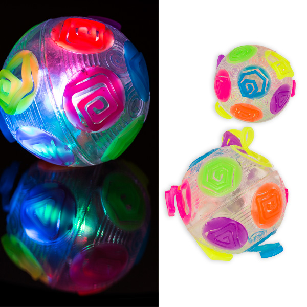 Springball "Crazy Flashing" mit blinkender LED, 1 Stück von Out of the blue KG