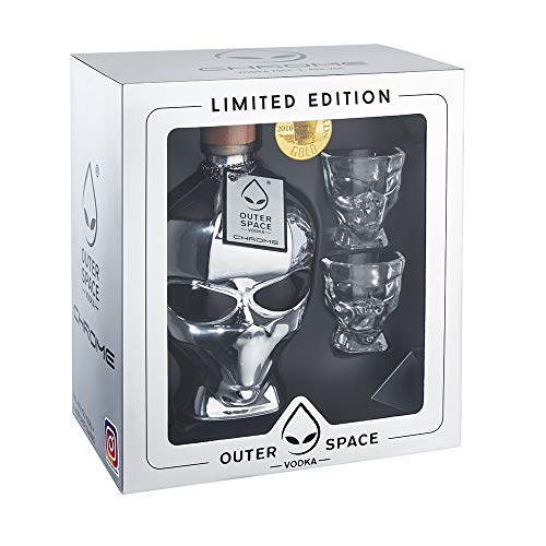 Outerspace Vodka Chrome Limited Edition 40% Vol. 0,7l in Geschenkbox und 2 Shotgläser Outerspace Vodka Chrome Limited Edition 40% Vol. 0,7l in Geschenkbox und 2 Shotgläser von Outerspace Vodka