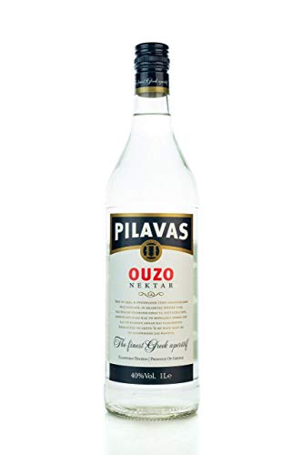 Ouzo Pilavas Nektar 40% 1000ml Flasche Traditions Anis Likör Schnaps aus Griechenland 1L von Ouzo Pilavas
