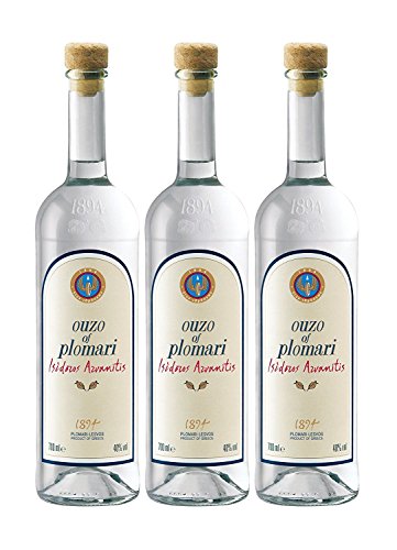 Ouzo of Plomari Isidoros Arvanitis 40 Vol. Distilled (3 x 0.7 l) von Ouzo Plomari