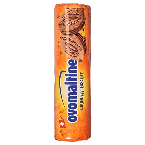 Ovomaltine Crunchy Biscuit Kekse mit Schokolade - Knusper Biscuits mit OVOMALTINE Creme aus feinstem Kakao-Pulver, nachhaltig (1 x 250g) von Ovomaltine