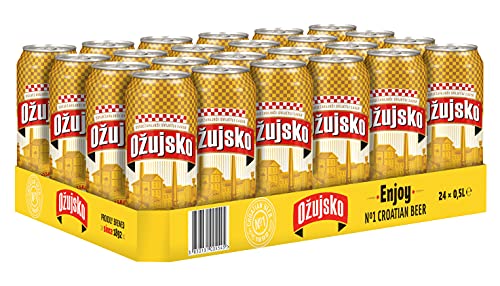 Ožujsko Pivo (24 x 0,5l) Dose - EINWEG - inkl. 6 Euro DPG Pfand - Das beliebteste Bier aus Kroatien von Ozujsko