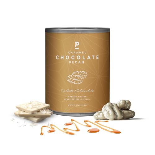 P-STASH Pekannuss weisse Schokolade Karamell, Edle Pekannüsse 60g, fettfreie Trommelröstung, Nussmischung mit einzigartigen Gewürzkombinationen, Premium Nuts made in Berlin P-STASH Pekannuss weisse Schokolade Karamell, Edle Pekannüsse 60g, fettfreie Trommelröstung, Nussmischung mit einzigartigen Gewürzkombinationen, Premium Nuts made in Berlin von P-Stash