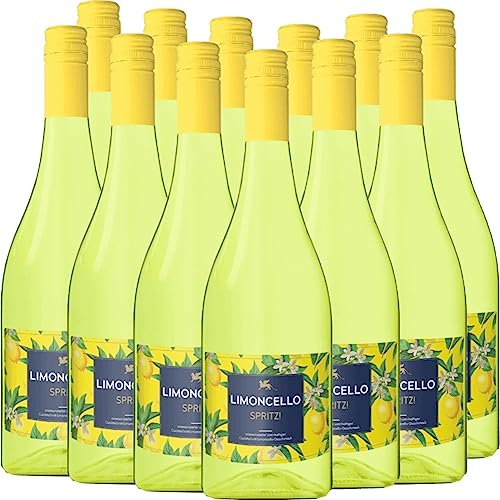 Limoncello Spritz! P&P Weine Weinhaltiges Getränk 12 x 0,75l VINELLO - 12 x Weinpaket inkl. kostenlosem VINELLO.weinausgießer von P&P Weine