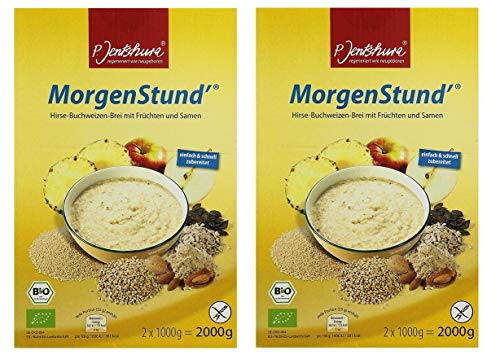 Dr. Jentschura Morgenstund Bio 2x2000g, Hirse-Buchweizen-Brei (DE-ÖKO-064) von P. Jentschura