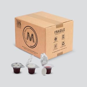 The Miracle Meal | Box mit 250 vorgefüllten Kommunionstassen mit 100% Traubensaft und Waffel von PACK IT HUB FLEXIBLE FOOD PACKAGING
