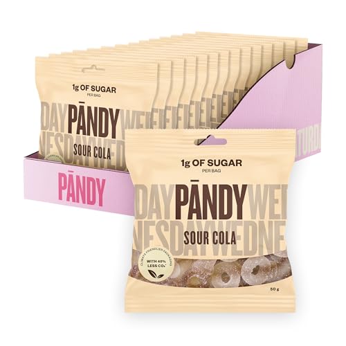 PÄNDY Low Carb Süßigkeiten - Gesunde Süßigkeiten - Cola-geschmack – Cola Schnuller – Dummies – Neue Schaumbonbons, nur 1 g Zucker und 70 Kalorien, 14 × 50 g PÄNDY Low Carb Süßigkeiten - Gesunde Süßigkeiten - Cola-geschmack – Cola Schnuller – Dummies – Neue Schaumbonbons, nur 1 g Zucker und 70 Kalorien, 14 × 50 g von PÄNDY